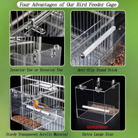 No Mess Bird Feeder for Cage - XL - image 3