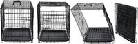 DONORO Dog Crates for Small Size Dogs Indoor Double Door Dog Kennels - Tan / 24.0"L x 18.0"W x 20.0"H - image 2