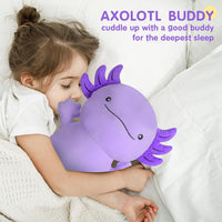 Dalmao 36" Cat Stuffed Animal - Purple Axolotl / 36 inch - image 2