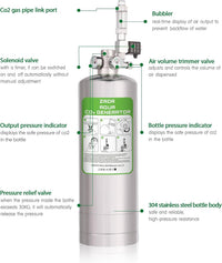 2L Aquarium Co2 System with Pressure Gauge for Aquarium Plants – Essentials for Fish - 4L - image 3