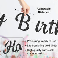 Halloween Birthday Banner - Red & Black / Star - image 3