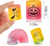 CLEVERZONE 36 Packs Spring Rainbow Magic Fidget Stress Coil Mini - Halloween - image 2