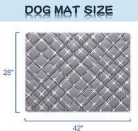 Bubble bear Dog Crate Mat, Ultra Soft - Gray / 42.0"L x 28.0"W - image 2