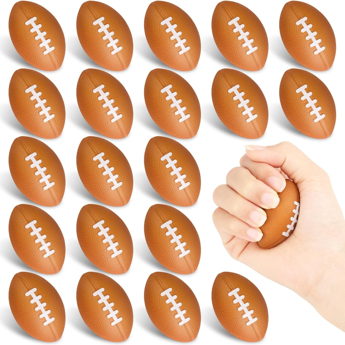 Hxezoc 20 mini baseball stress balls made of soft foam