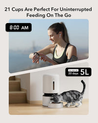 PETLIBRO Automatic Cat Feeder for 2 Cats - White / Basic - image 3