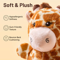 Soft Plush Giraffe Dog Toy for Small & Medium Dogs and Puppies – Essentials for Dogs - Giraffe - image 3