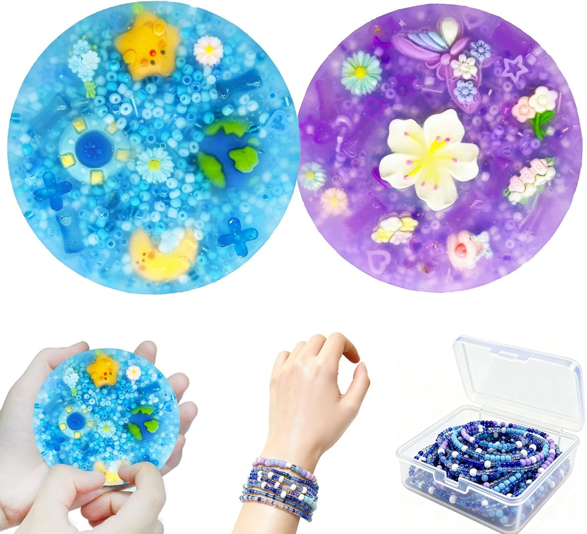Pixnest 5 pack picky pads, rainbow fidget picking pads 3.34 inch with tweezer - view 8