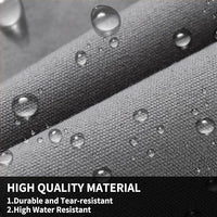 Coverado Front Seat Covers, Waterproof Canvas Seat Protector for Car Seat Cushions for Kids & Dogs, Seat Covers Compatible with 2015-2025 Ford F150 & 2017-2025 Ford F250 F350 F450(Gray, 2PCS)