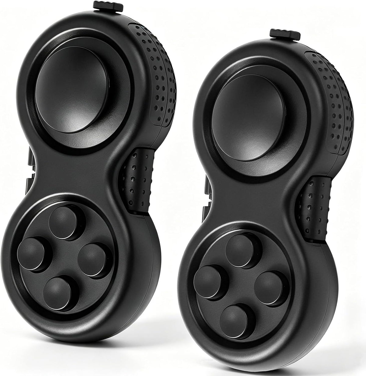 Skylety 2 Fidget Pad Game Controller Fidget Toy - All Black Style