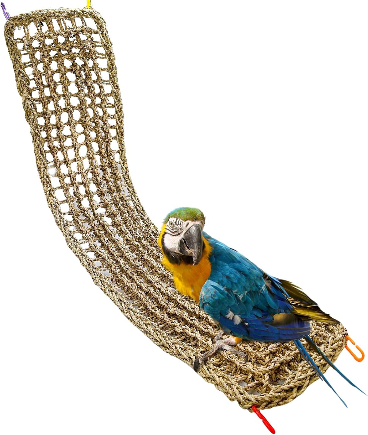 Bird Seagrass Mat 30 x 7 Inch Parrot Natural Seagrass Woven Net - 1Pc 39.4" × 7"