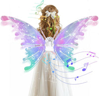 GOLDGE LED Electric Fairy Wings for Girls - Multicolored