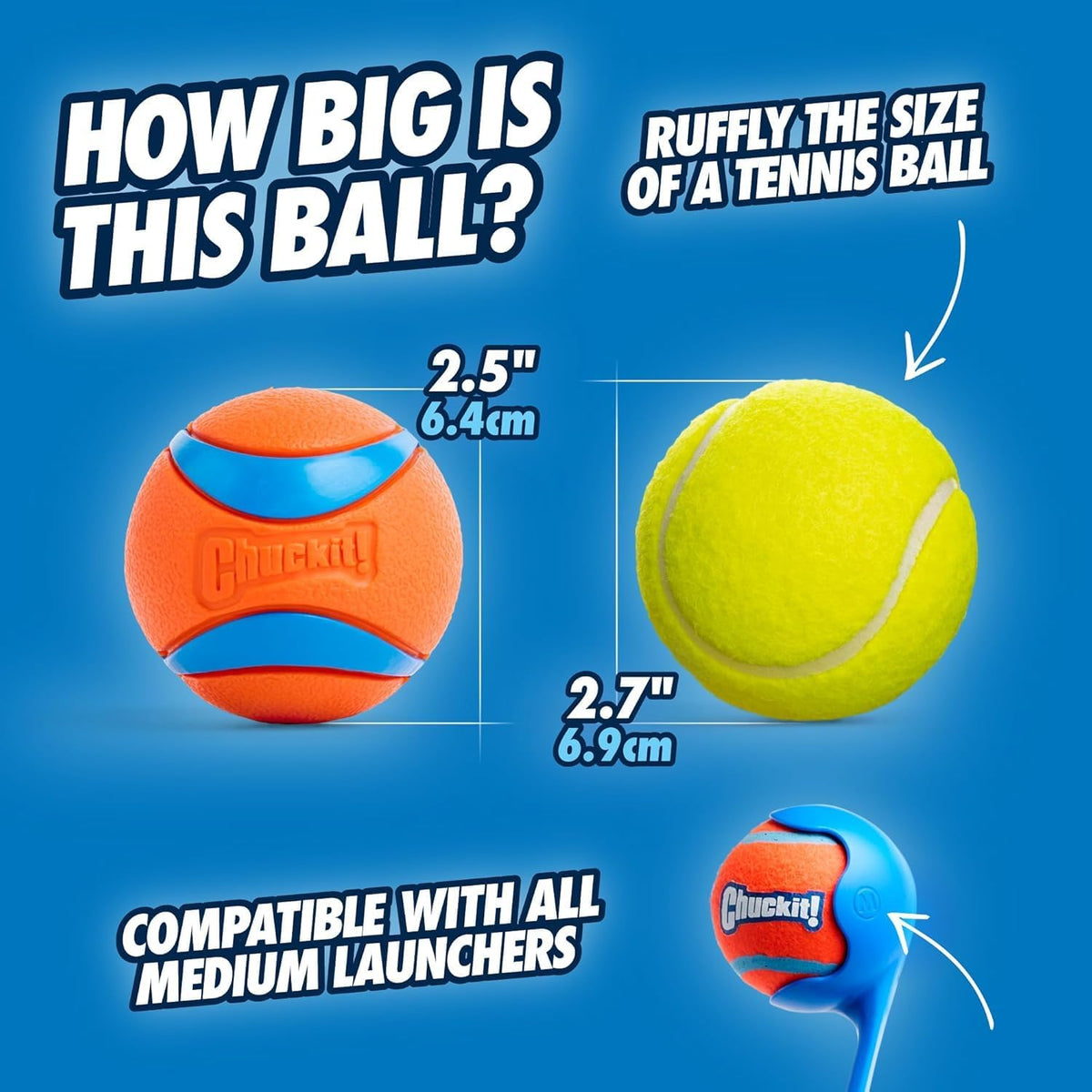 Chuckit! EcoFetch Dog Ball Launcher 18" with Medium 2.5" Ball - EcoFetch - image 4
