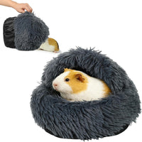 Guinea Pig Hideout, Doughnut Guinea Pig Bed - Black