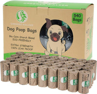 Greener Walker Poop Bags for Dog Waste-540 Bags - Brown / 1 Count (Pack of 540)