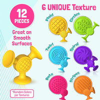 Suction Cup Bath Toys for Kids: 12 Pcs Sensory Suction Bath Toys - image 2