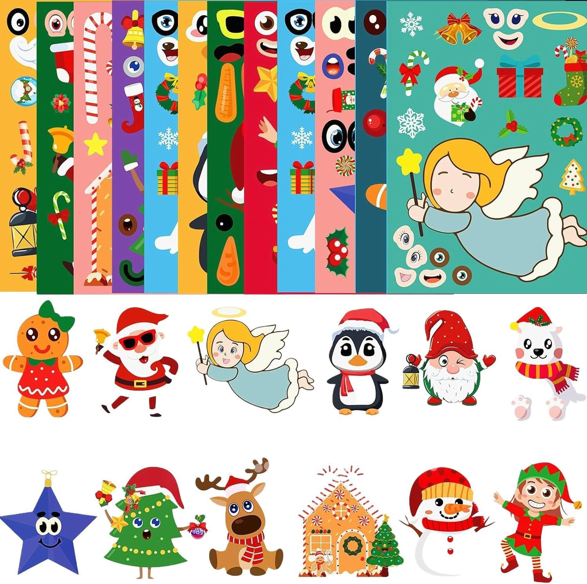 64 Sheets Halloween Stickers for Kids - Christmas DIY Style - image 2