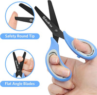 Asdirne blunt tip kids scissors, 13.5 cm, with stainless steel blades and soft grip handle - view 4