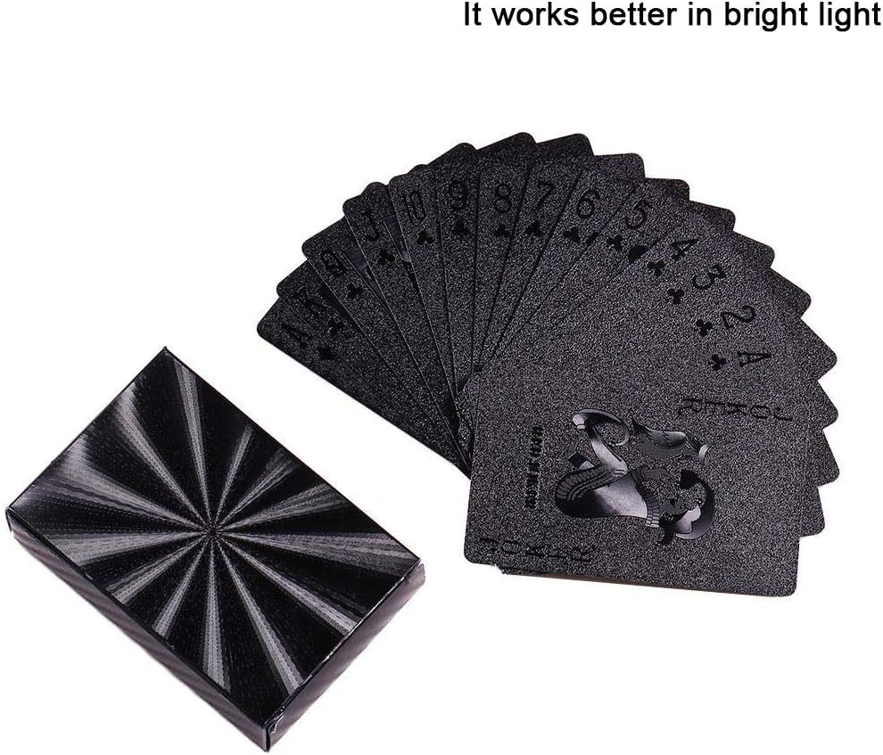 EAY Gold Waterproof Playing Cards - Black 1-pack - image 3