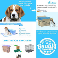 PETSWORLD Puppy Pads, 23x36 Inch, 200 Count - Puppy Pee Pads for Dogs, Tear Resistant, Economy Value, Super-Absorbent Polymer Gel Core, Perfect for Puppies, Smaller Dogs