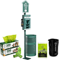 ALAGPRO Pet Waste Station Outdoor Dog Waste Station with Hand - Concrete Base Mount