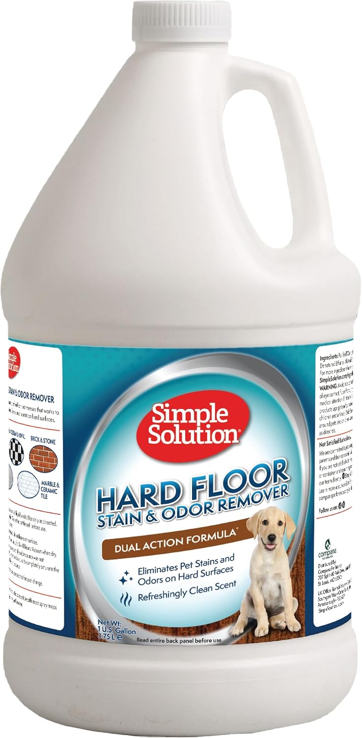 Simple Solution Hard Floor Dog Stain & Odor Remover - 128 Fl Oz (Pack of 1)