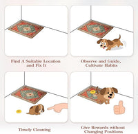 HAOCOO Washable Pee Pads for Dogs, Super Absorbent Reusable Puppy Training Pads, (2 Pack) 2Ft x 2Ft Red Waterproof Leak-Proof and Non-Slip Whelping Pads Potty Pads for Pet Housebreaking