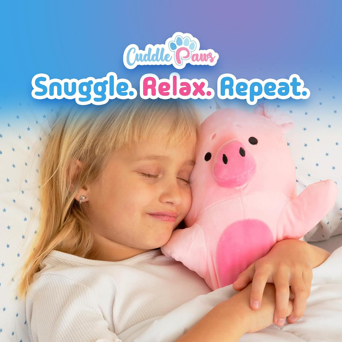 Cuddle Paws Unicorn Plush Body Pillow for Kids, Soft Toy - Pig / Small - 23 Inches - image 3