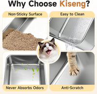 Stainless Steel Cat Litter Box with Lid - Silver Gray / XL / 1 - image 2