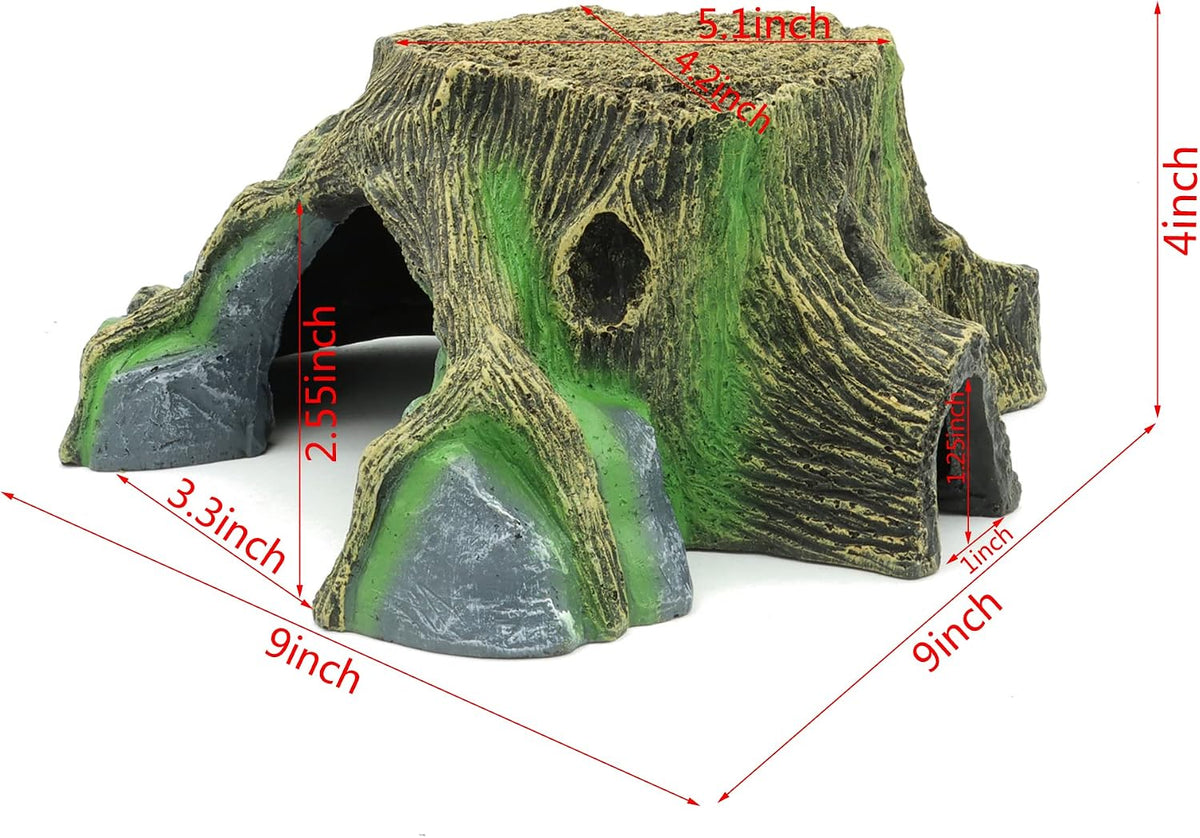 Extra Large Resin Reptile Hideouts Cave Habitat Decor – Essentials for Reptiles And Amphibians - E- Large - image 2