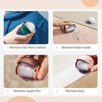 Reusable Lint Roller for Pet Hair, Washable Lint Remover for Clothes, Portable Pet Hair Remover for Travel Household (Green)