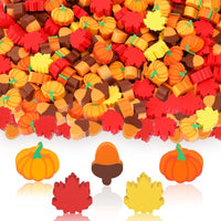 JUNEBRUSHS 150Pcs Fall Mini Erasers - Thanksgiving Style