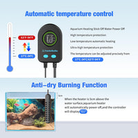 100W Submersible Fish Tank Heater for 10-20 Gallon with Auto Shut-Off - 300W - image 4