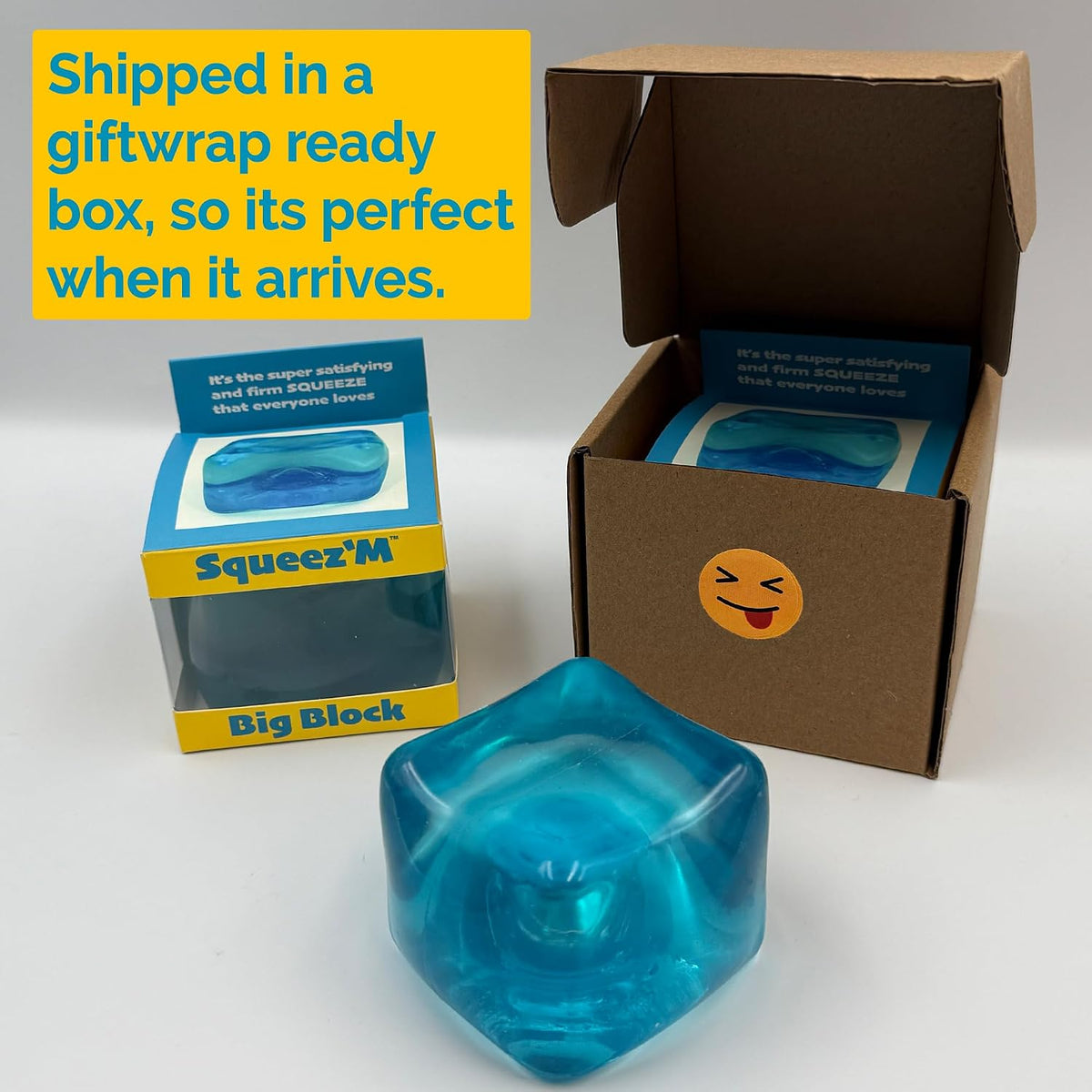Original BigBlok Premium Stress Cube, Squishy Fidget Toy - Blue & Purple (Pack of 2 Cubes) - image 3