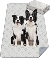 FXW Washable Pee Pads for Dogs, Puppy Pads with Super Absorbent, Specifically Designed Rollick/Homeplus 32/40/45inch 6 Panels Dog Playpen, 98" x 43" Rectangle, Khaki, 1 Pack