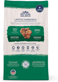 Natural Balance Limited Ingredient Adult Dry Dog Food with Healthy Grains, Lamb & Brown Rice Recipe, 12 Pound (Pack of 1)
