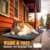 Kiroto Pet Heating Pad, Outdoor Heating Pad for Cats - M: 20"x16" / Gray - image 2