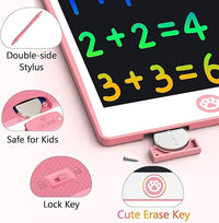 Hockvill LCD Writing Tablet for Kids 8.8 Inch, Toys for Girls Boys Drawing Pad for 3 4 5 6 7 Year Old Kids Toys, Children’s Day Gift Toddler Doodle Board Travel Essentials, Birthday Gift for Children