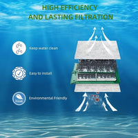10 Pack Medium Replacement Filter Cartridges for Tetra Whisper Bio-Bag Filters, Compatible with 10i/IQ10/PF10 and ReptoFilter Aquariums