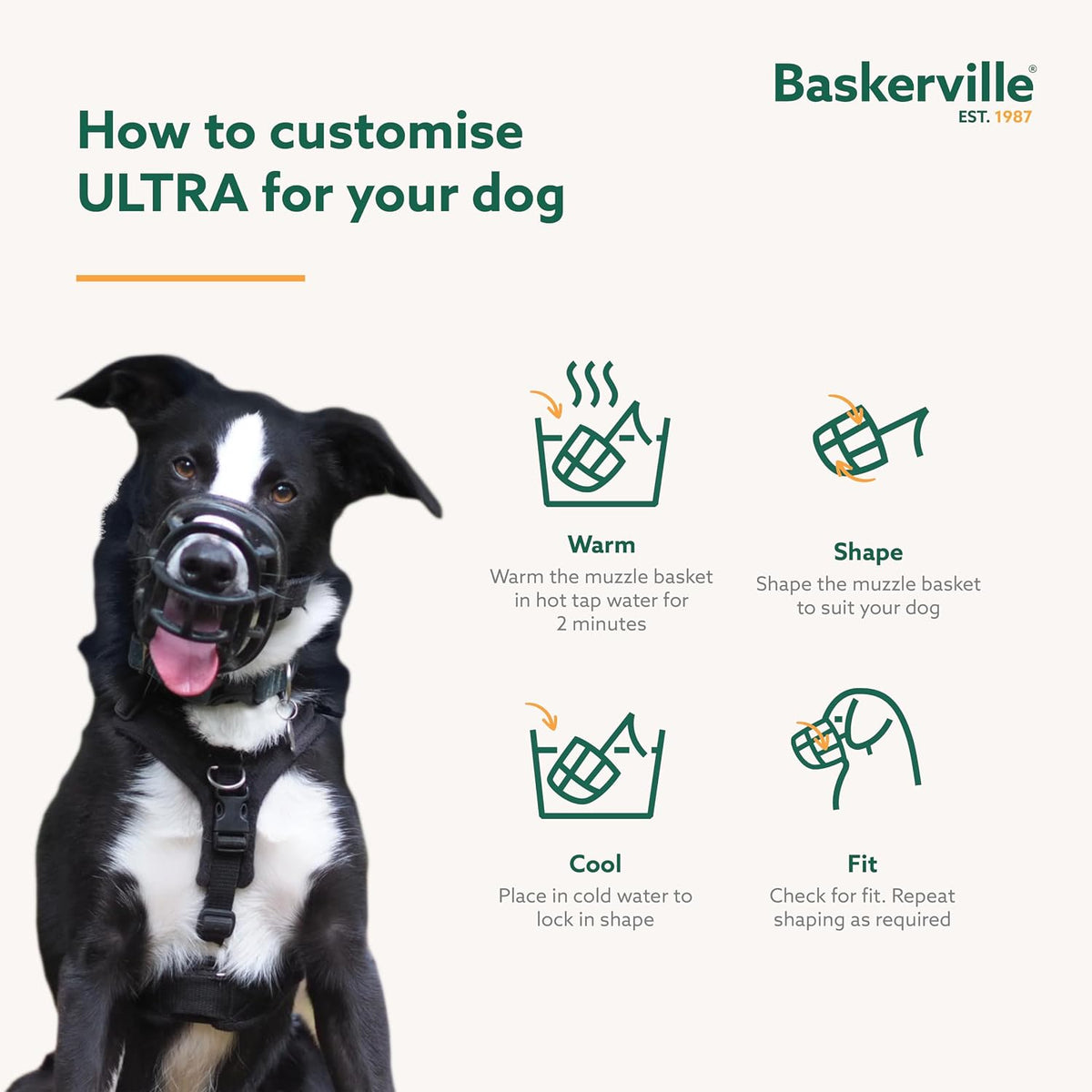 Baskerville ULTRA Dog Muzzle, Size 4 - 4 - image 3
