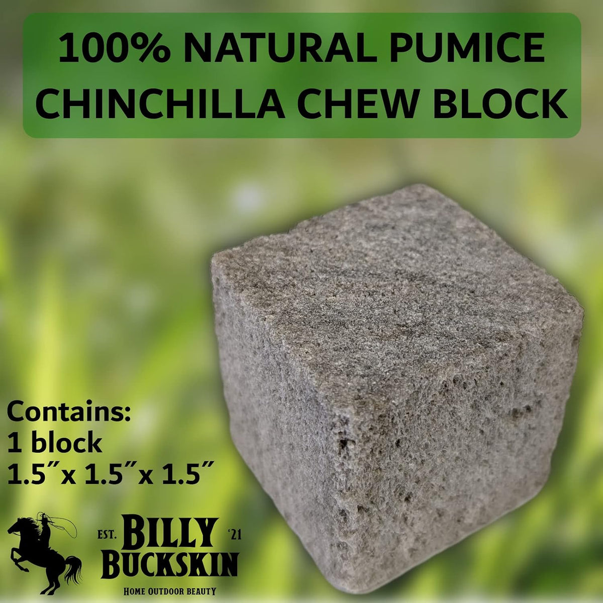 Chinchilla Chew Toys, Pumice Chew Blocks, Lava Block for Hamster - image 2