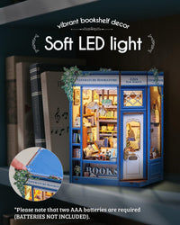 Cutefun Book Nook Kit - DIY Miniature Dollhouse Kit for Adults and Teens – Fun for Kids & Family - Literature Bookstore - image 4