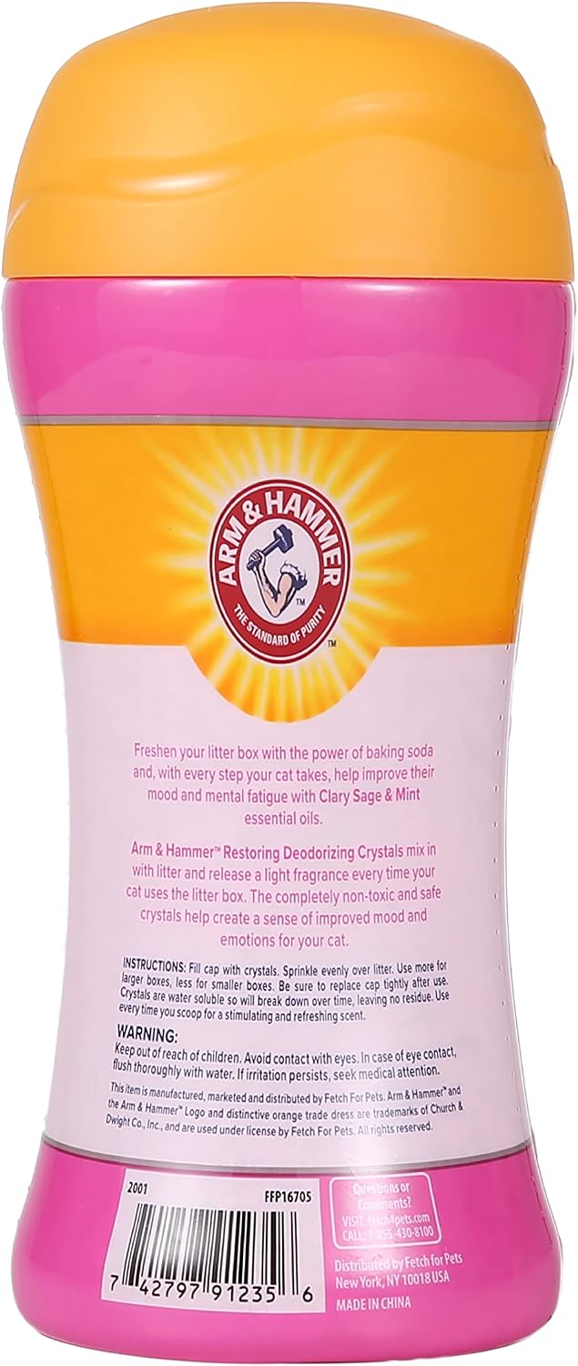 Arm & Hammer Cat Litter Deodorizing Crystals - Sage / 15 Ounce (Pack of 2) - image 2