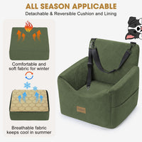 JOEJOY Dog Car Seats for Small Medium Dogs Under 35lbs - Green / Small/Medium - image 3