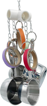 Durable Bird Parrots Pots and Bagel Toys - image 2