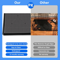 Dog Crate Tray Replacement, Heavy Duty Reinforced Pan - 35"L x 22"W x 1"H - image 2