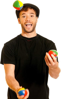 Gejoy set of four soft multicolor juggling balls for beginners - view 4