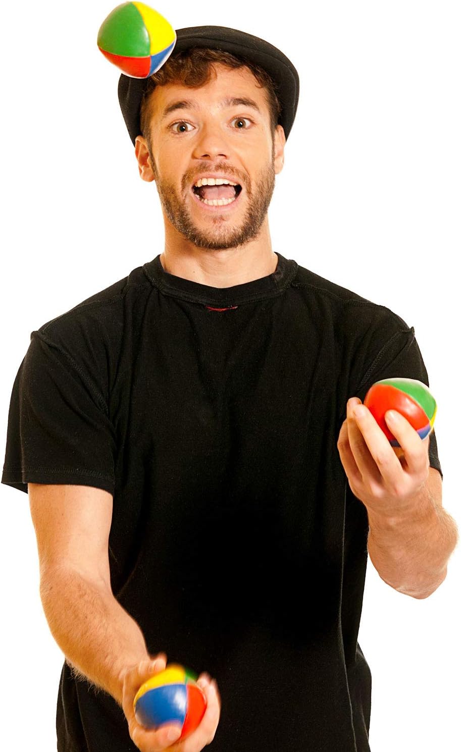 Gejoy set of four soft multicolor juggling balls for beginners - view 4
