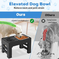 2-in-1 Elevated Dog Bowls, No Spill Water Bowl - Stainless Steel Food Bowl - image 3