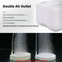 Boxtec Aquarium Ultra-Quiet Air Pump 8w - White-K2 5W - image 3