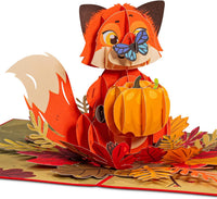 Fall Fox Pop Up Card